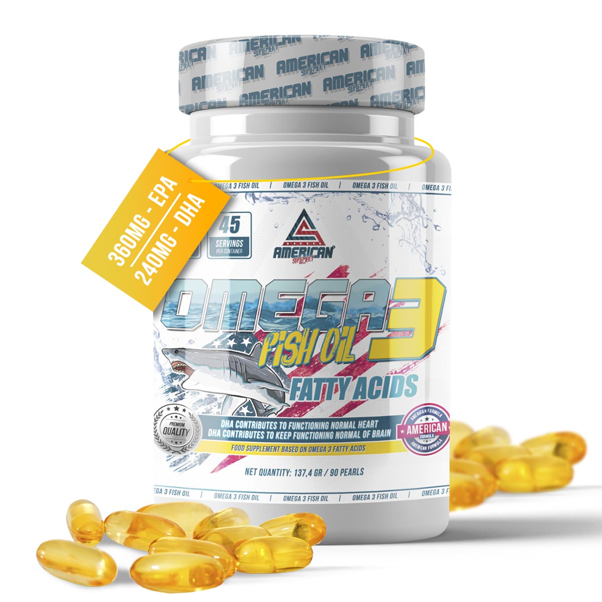 MEGA 1000mg(1) | Omega 3 | 90 Capsulas Gelatinosas