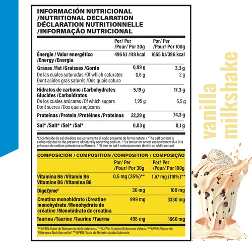 100% COMPLETA® |  2KG WHEY PROTEIN+TAURINA+CREATINA | GELADO DE BAUNILHA