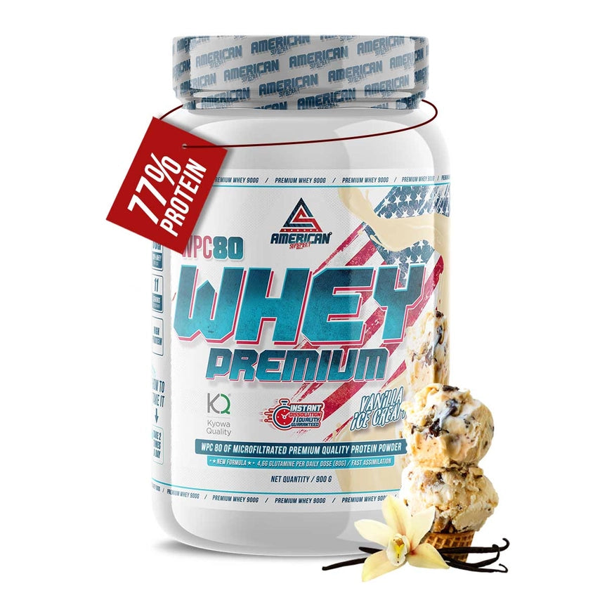 Whey Protein | Premium WPC80 900 g |GELADO DE BAUNILHA