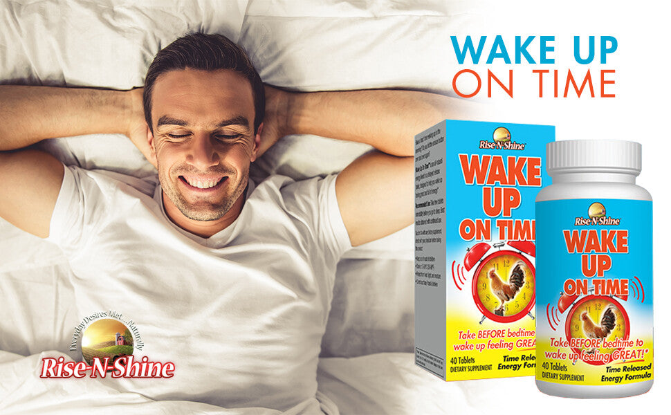 Wake Up On Time LOT OF 3 - Best Selling Time Release A.M. Energy by Rise-N-Shine
