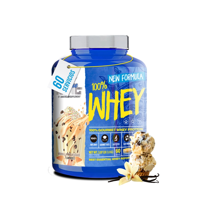 100% COMPLETA® |  2KG WHEY PROTEIN+TAURINA+CREATINA | GELADO DE BAUNILHA
