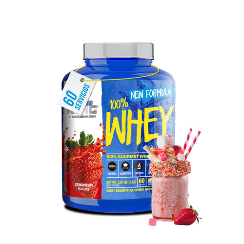 100% COMPLETA® |  2KG WHEY PROTEIN+TAURINA+CREATINA | MORANGO FRESH